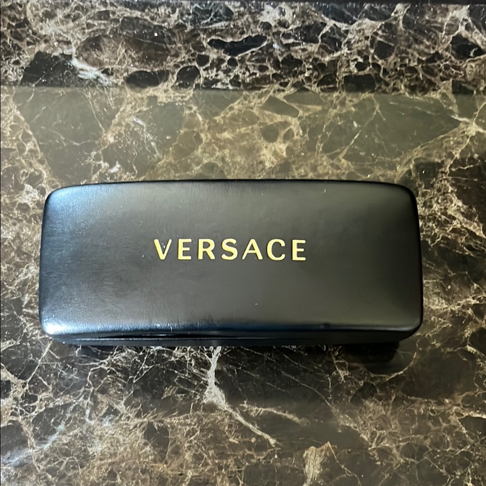 Versace Black Eyeglass Case